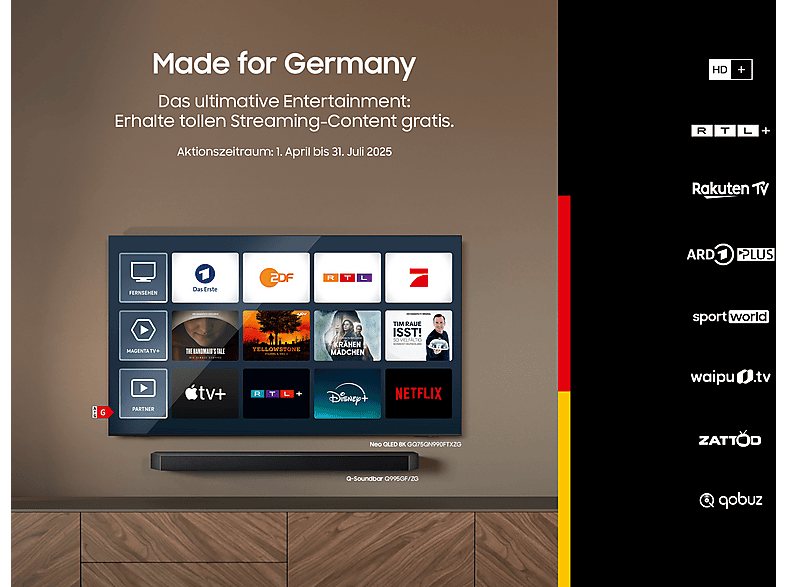 Thumbnail - SAMSUNG GQ98QN90F Mini LED / Neo QLED 4K TV (98 Zoll 249 cm, UHD 4K, SMART TV, Tizen™ Smart TV)