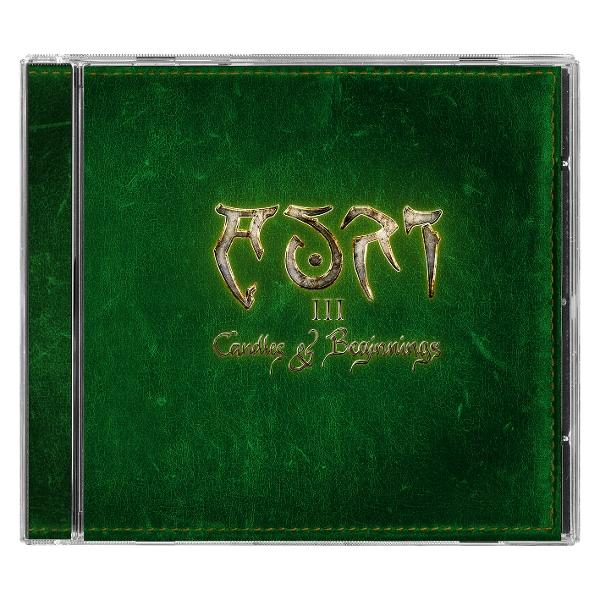 Albumcover mit grünem, lederähnlichem Textur. Text in Gold. Das Album heißt 'Eora III'.