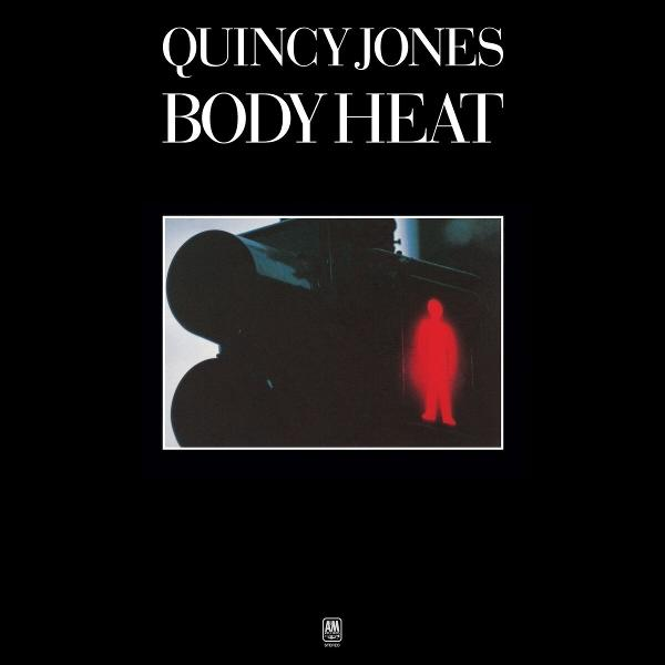 Pochette d'album avec fond noir, texte et une figure rouge dans un cadre.