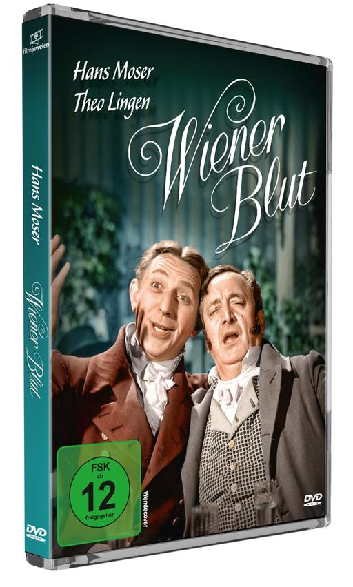 DVD-Cover für Wiener Blut. Zwei Männer sind auf dem Cover. Sie lächeln. Der Text ist auf Deutsch.
