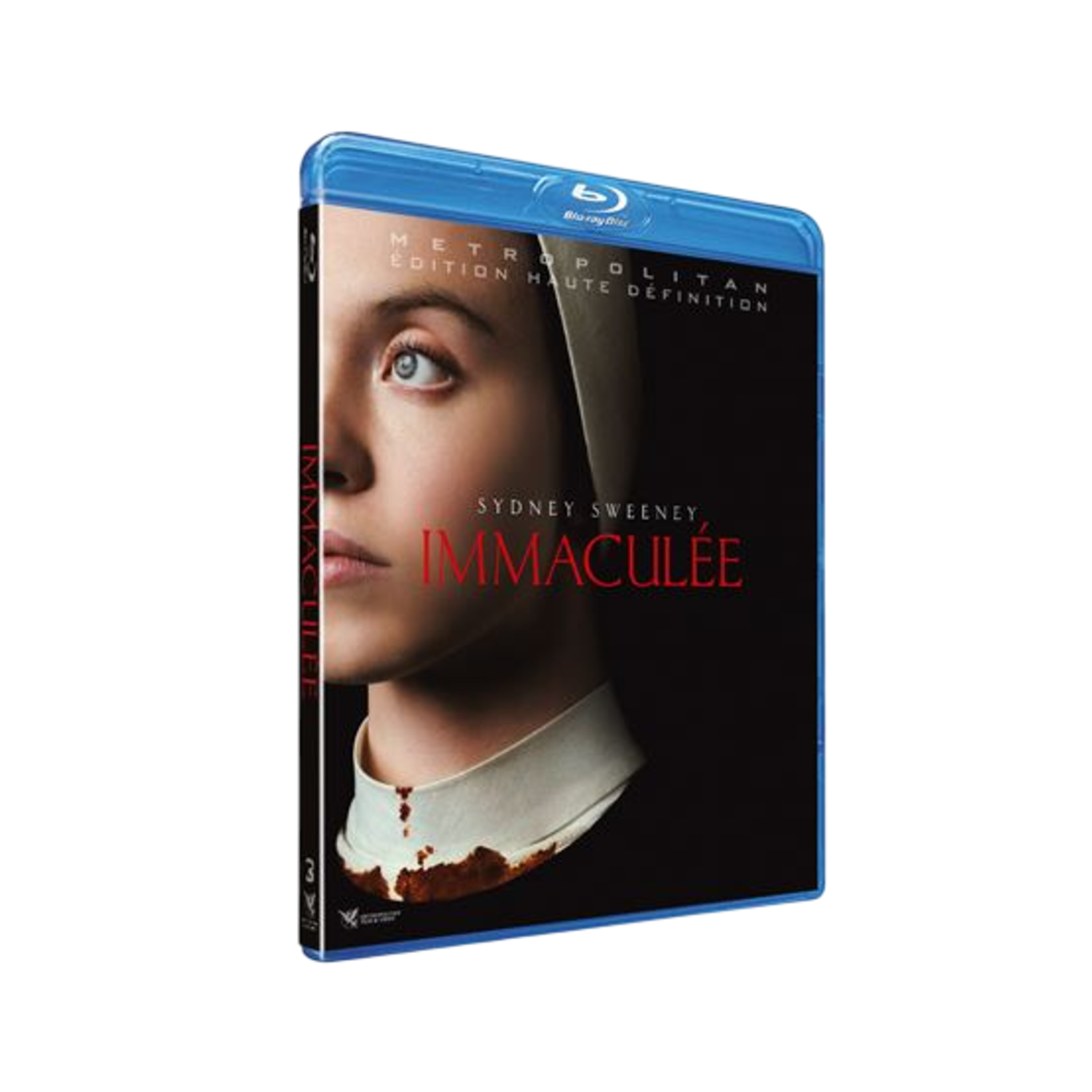 Boîtier du film 'Immaculée' avec Sydney Sweeney.