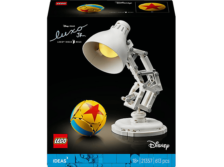 LEGO Ideas 21357 Disney Pixar Luxo Jr. Bausatz, Mehrfarbig