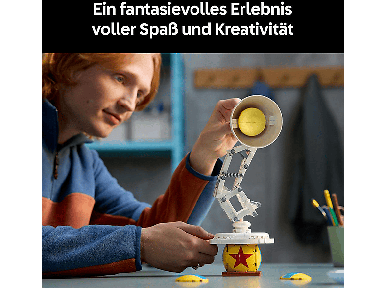 LEGO Ideas 21357 Disney Pixar Luxo Jr. Bausatz, Mehrfarbig