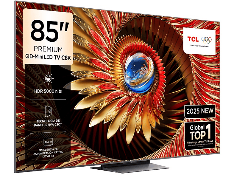 TCL 85C8K 85 inç 215 Ekran Uydu Alıcılı Smart 4K QD-Mini Led