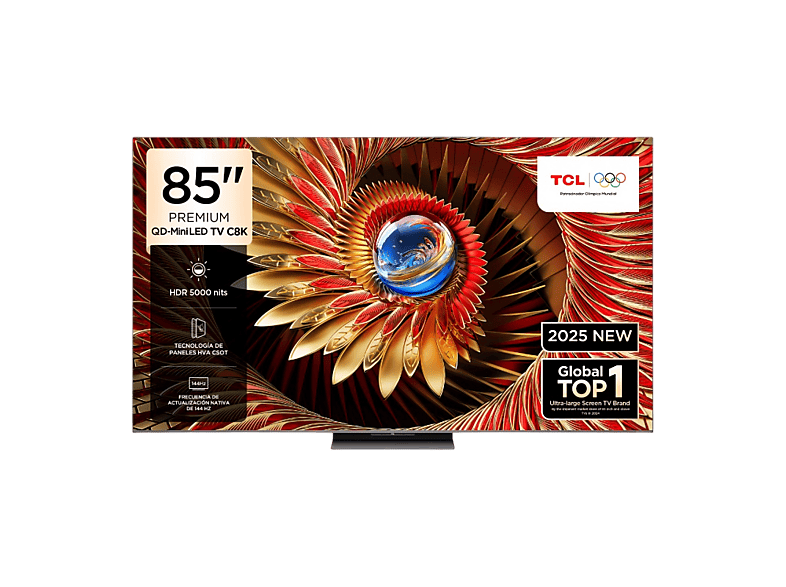 TCL 85C8K 85 inç 215 Ekran Uydu Alıcılı Smart 4K QD-Mini Led