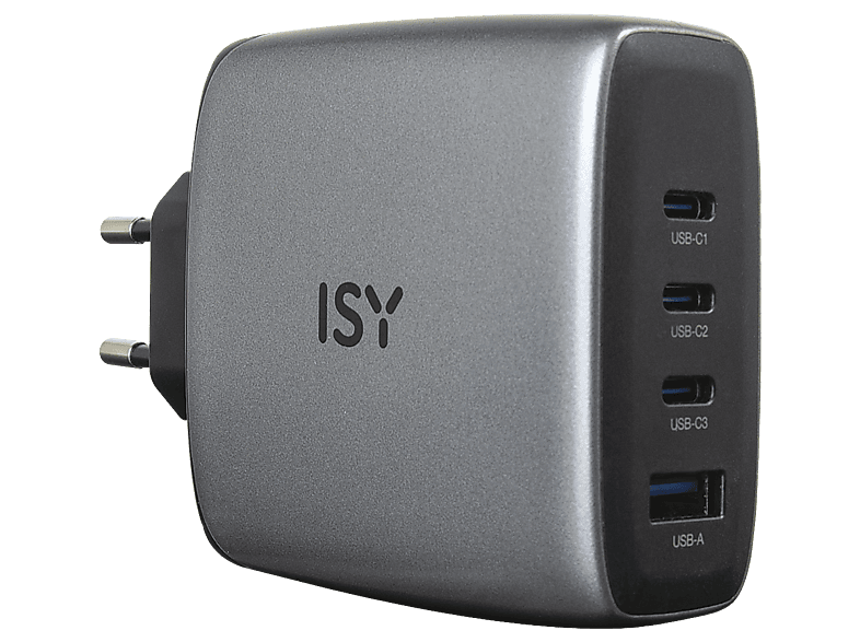 ISY IAC-5140-GY GaN Ladegerät Universal 140 W, grau