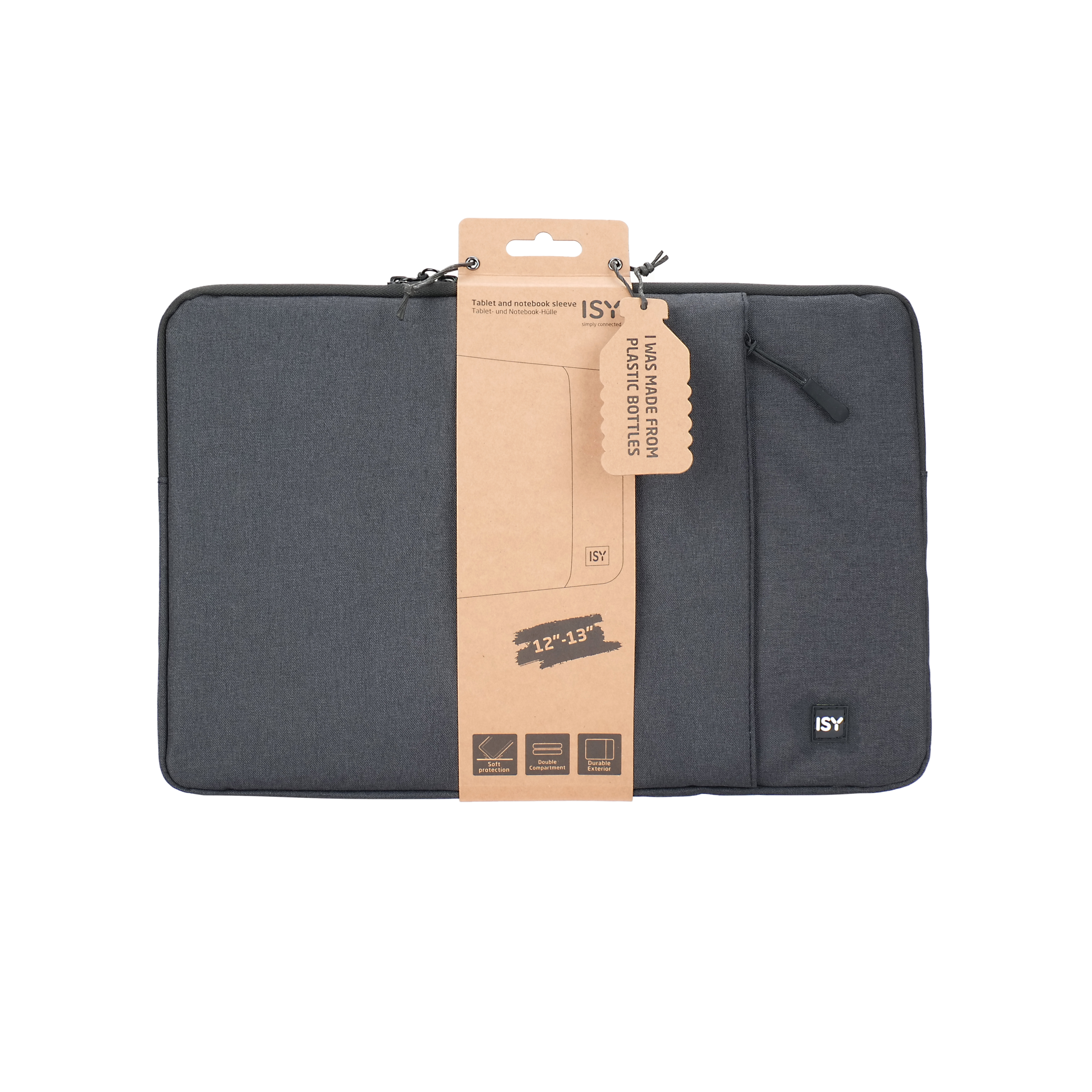 Custodia per tablet con etichetta, 12-13 pollici, bottiglie di plastica.