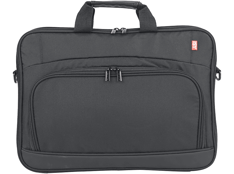 ISY INB-1002-2 Notebook Sleeve / Tasche Umhängetasche für Universal recyceltes PET, Schwarz