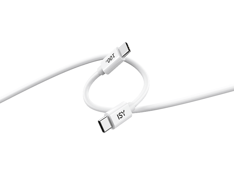 ISY IUC-5200, USB-C Kabel, 2 m, Weiss
