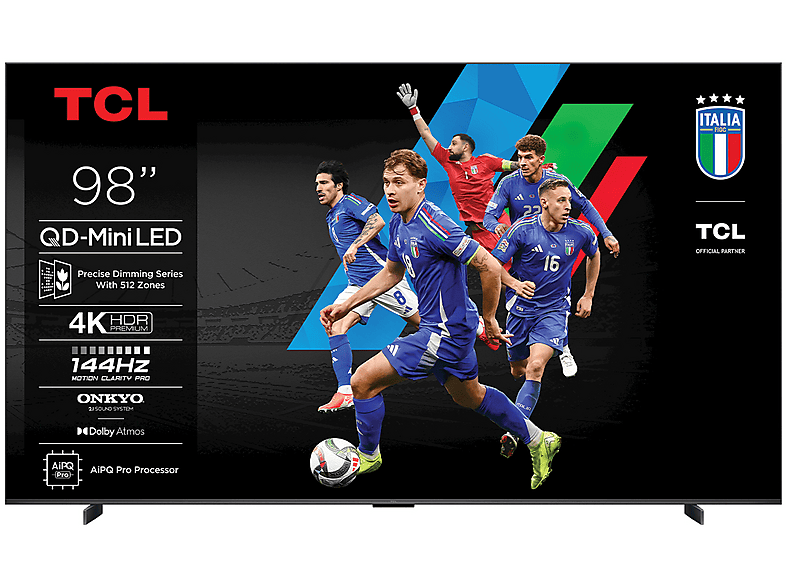 TCL 98C6K TV Led, 98", UHD 4K