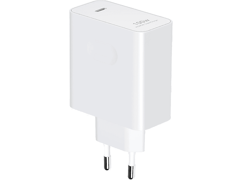 Cargador de pared - Honor Supercharg Poweer Adapter GAN Slim(MAX 100W), Carga ultrarápida, Protección 8 capas, Blanco