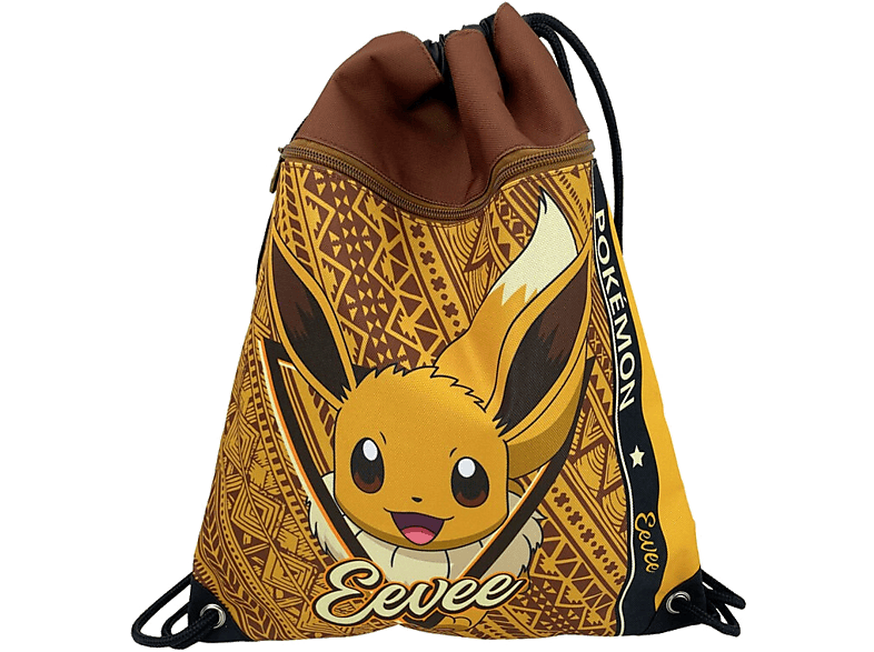 Mochila - Sherwood Pokémon: Eevee, De cuerdas, Con bolsillo delantero