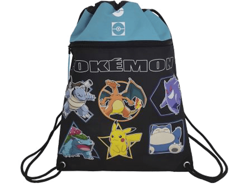 Mochila - Sherwood Pokémon, De cuerdas, Con bolsillo delantero