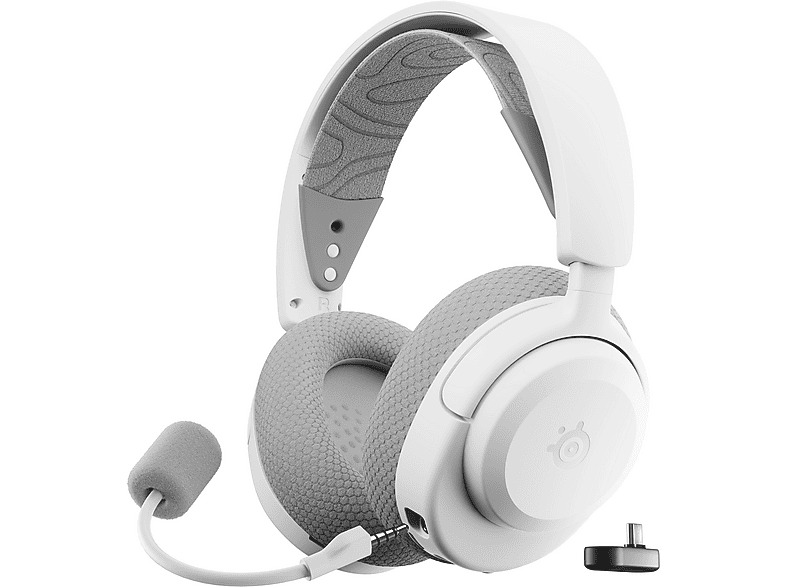 Słuchawki STEELSERIES Arctis Nova 3X Bezprzewodowe, Nauszne, Dźwięk przestrzenny Biały – zdjęcie 3