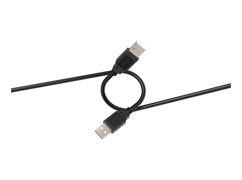 ISY IUC 1010 USB-A auf 2.0 Kabel, Schwarz