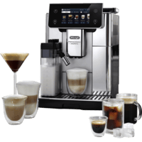 DELONGHI DELONGHI Primadonna Aromatic ECAM630.55.SSM - über 35 heiße und kalte Rezepte, Cold Brew, 4 Profile, Kaffeevollautomat Edelstahl gebürstet glänzend