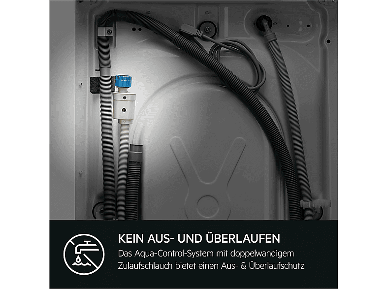 AEG LWR8D80610 8000 PowerCare Waschtrockner (11 kg / 7 kg, 1550 U/Min., freistehend, Weiß) — Foto 3 von 5