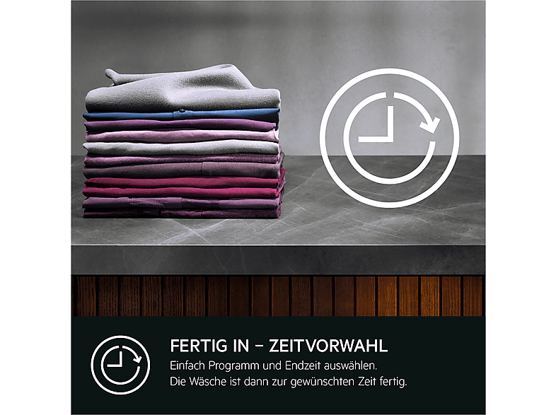AEG LWR8D80610 8000 PowerCare Waschtrockner (11 kg / 7 kg, 1550 U/Min., freistehend, Weiß) — Foto 2 von 5