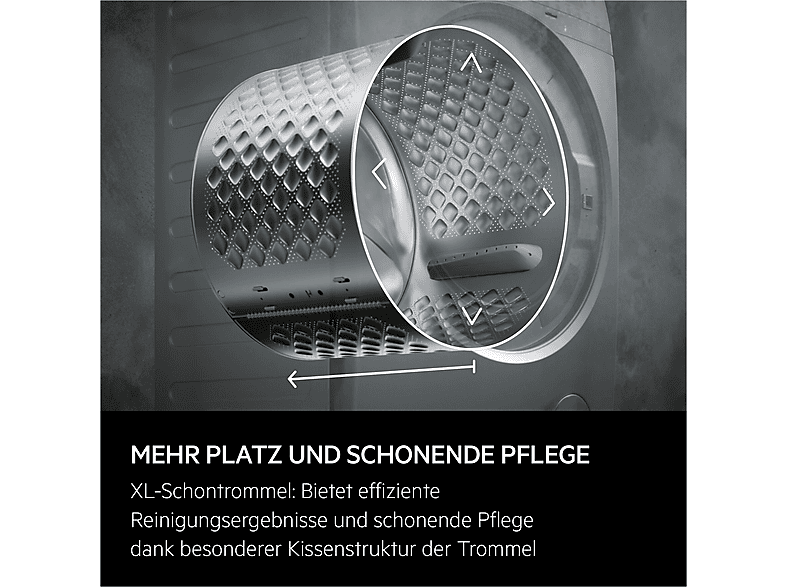 AEG LWR8D80610 8000 PowerCare Waschtrockner (11 kg / 7 kg, 1550 U/Min., freistehend, Weiß) — Foto 5 von 5