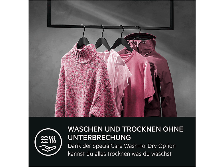 AEG LWR7E70610 7000 ProSteam Waschtrockner (11 kg / 7 kg, 1550 U/Min., freistehend, Weiß) — Foto 4 von 5