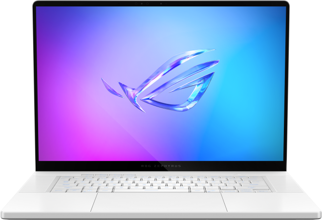 ASUS ROG Zephyrus G16 GU605CR-QR110W Fehér Gamer laptop (16" WQXGA/Core Ultra 9/32GB/2048 GB SSD/RTX5070 Ti 12GB/Win11H)