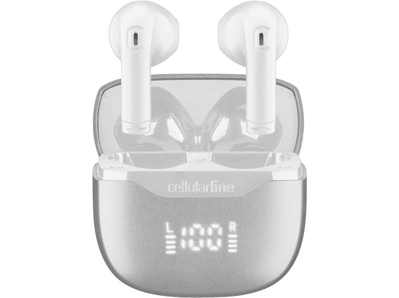 Cellularline Core Pro Enc Led Ekran Tws Kulaklık Beyaz