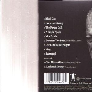 Dos de la pochette du CD avec liste des titres et texte.