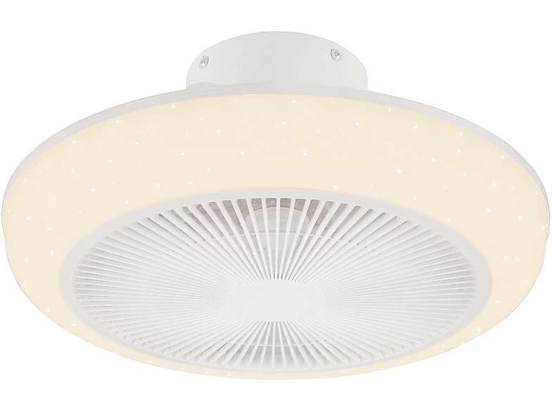 Plafoniera ventilatore Reality Mjolby Led, Bianco