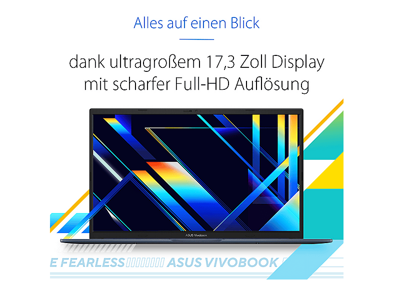 Thumbnail - ASUS Vivobook 17 X1704VA-AU745W - 17,3 Zoll Core™ i7 i7-1355U 16 GB 512 Iris® Xᵉ Windows 11 Home