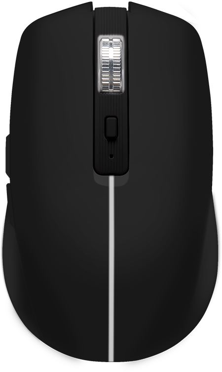 ISY Vezeték nélküli optikai egér, 2,4GHz USB, max 1600dpi, fekete (IWM-4100-1-BK)