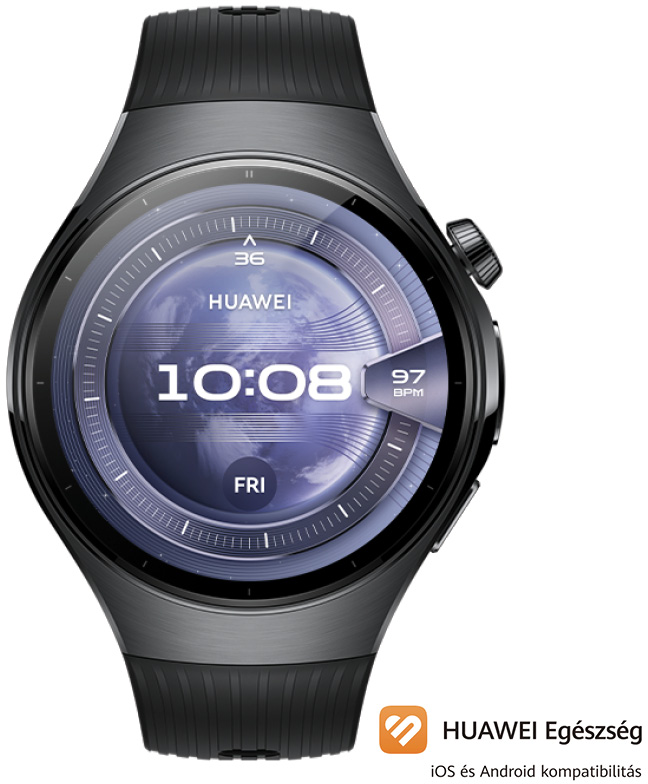 HUAWEI Watch 5 okosóra, 46mm, fekete (55020EWB)