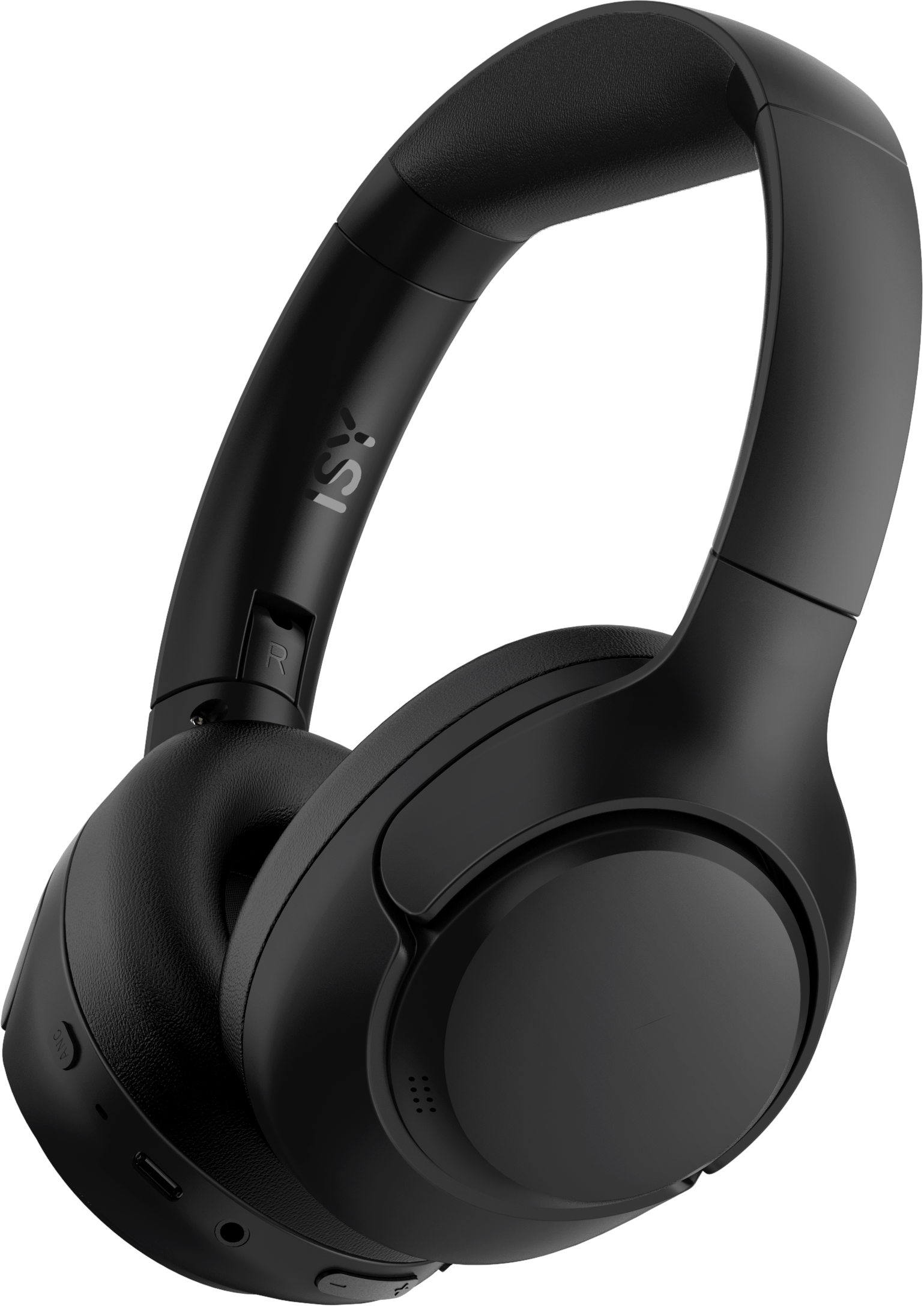 ISY IBH-8000-BK ANC, zajszűrős bluetooth fejhallgató mikrofonnal, fekete