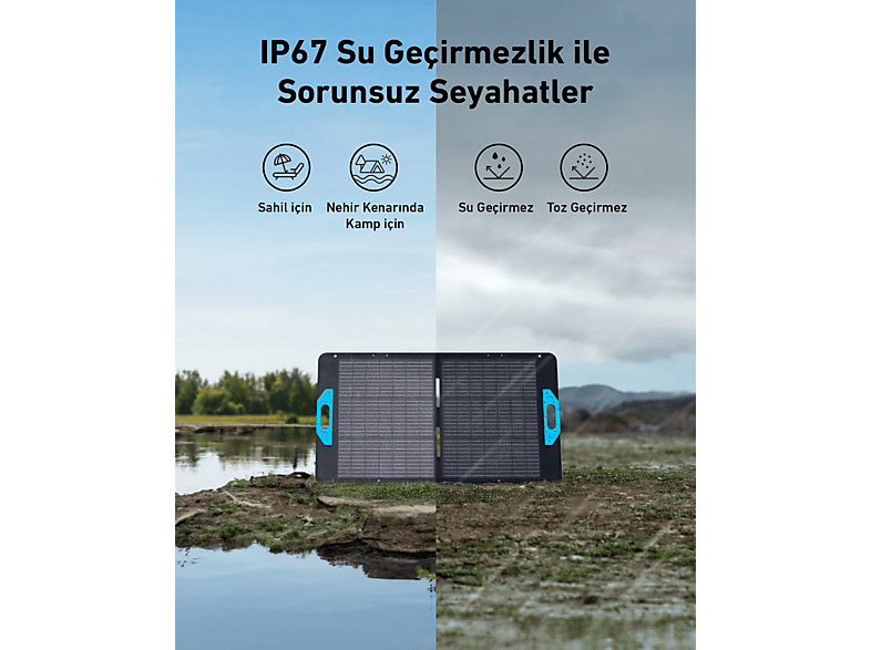 ANKER Solix PS100 100W Taşınabilir Güneş Paneli Fiyat & Özellik