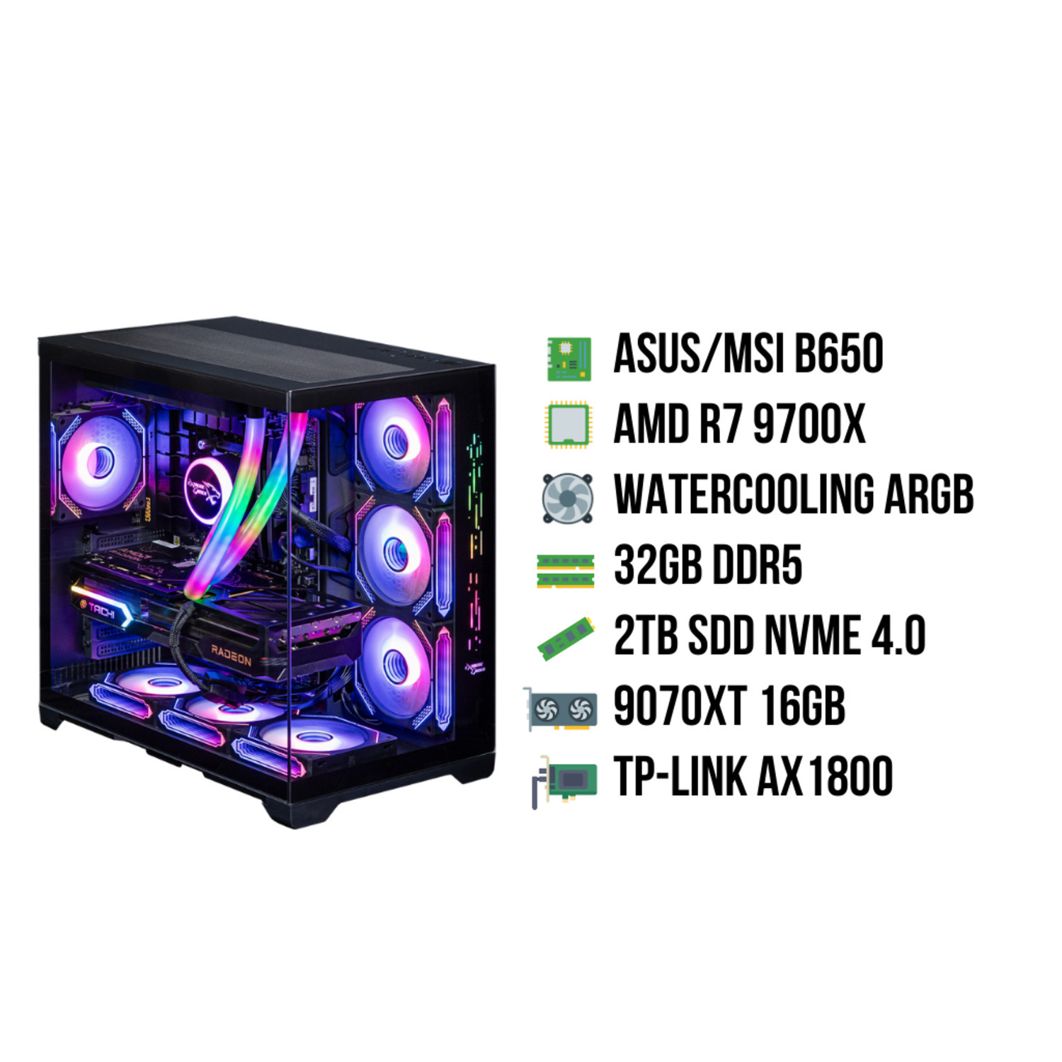 EXTREMEGAMER X EDT AMD INSIDE | AMD Ryzen 7 9700X | 32 GB - 2 TB