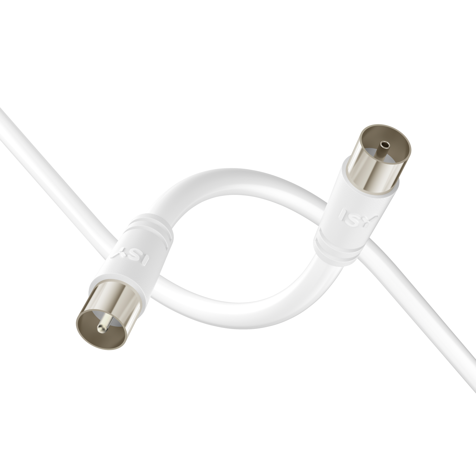 ISY ISA-9023 Antennakábel 75dB, 5 méter, fehér
