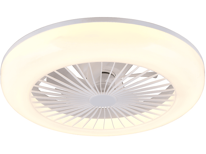 Plafoniera ventilatore Reality Mora Led, Bianco