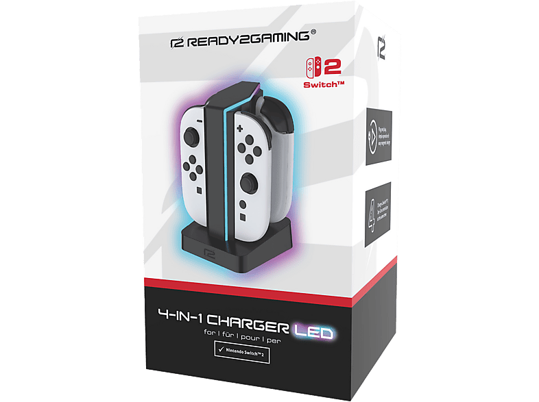 READY2GAMING 4in1 Charger LED - Nintendo Switch 2 Joy-Con Ladestation