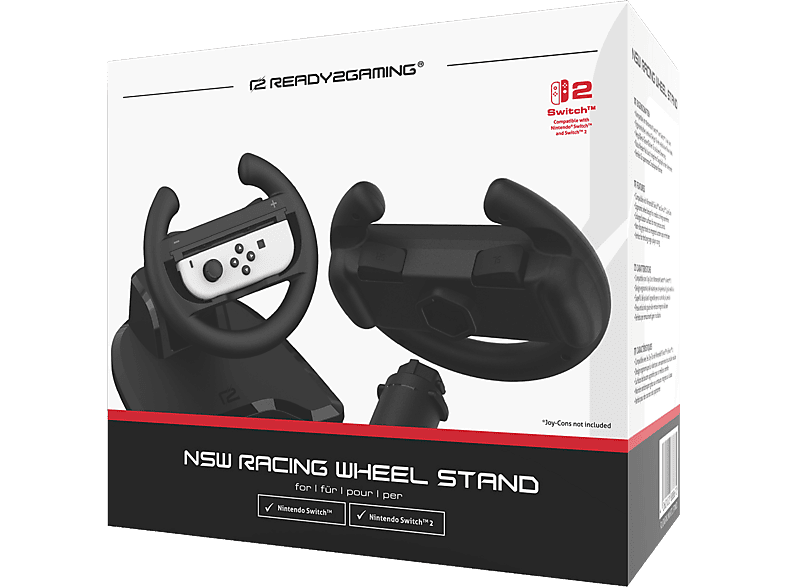 READY2GAMING Racing Wheel Stand, Joy-Con Lenkrahalterung, Schwarz