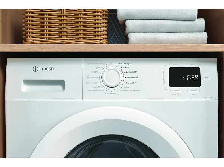 Indesit IM 764 MY time AT Waschmaschine (7 kg, 1351 U/Min., A, Frontlader) — Foto 2 von 5