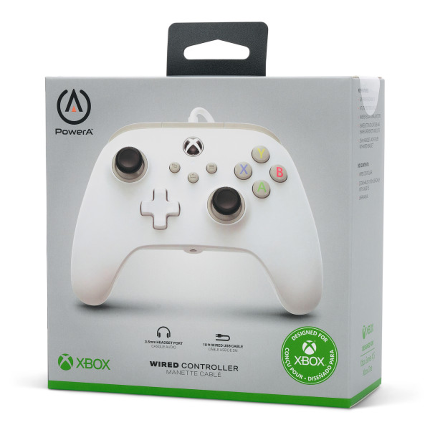 Box with a white Xbox controller on the front, featuring the Xbox and PowerA logos.