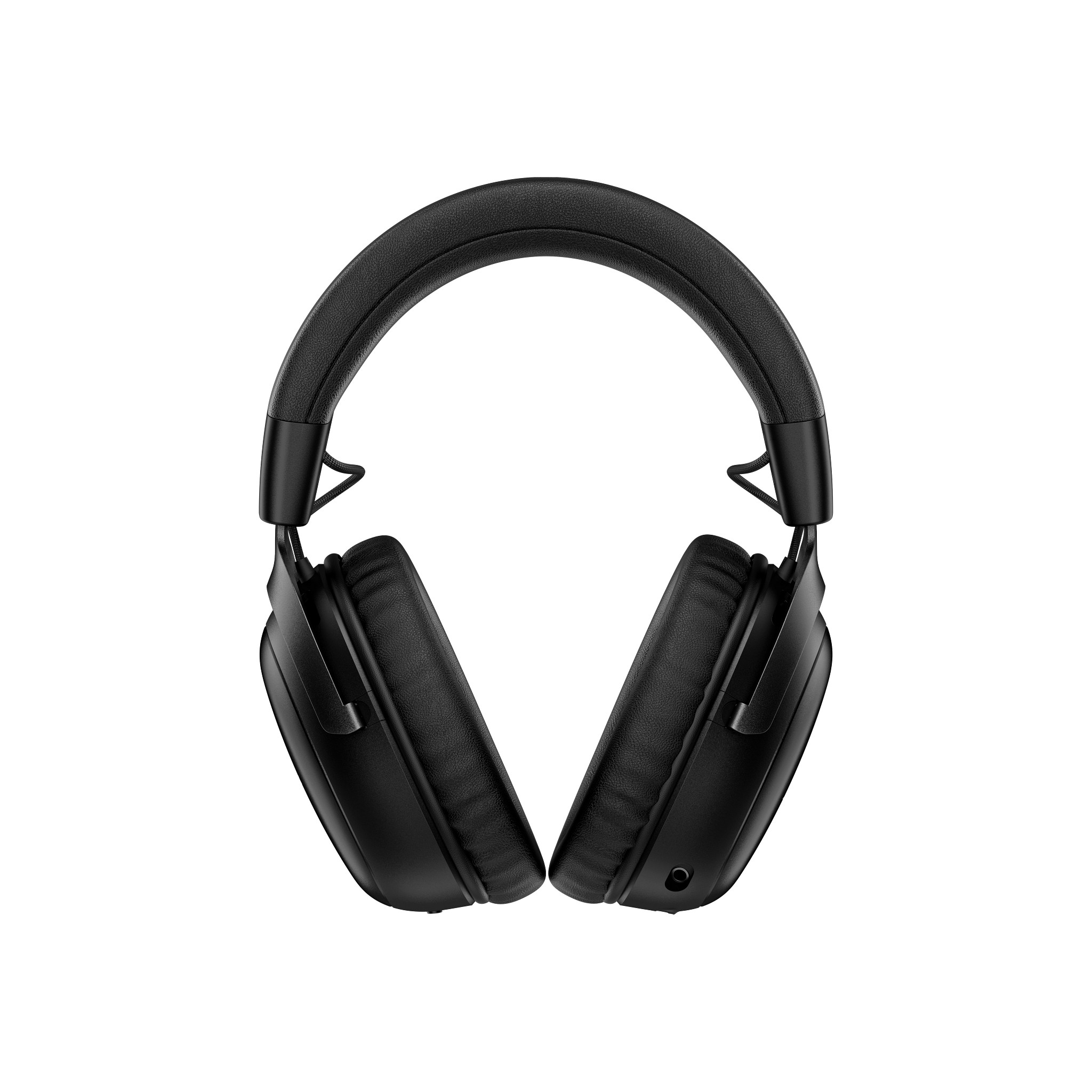 Schwarzes Headset mit Ohrpolstern aus Memory-Schaum. Der Kopfbügel ist gepolstert.