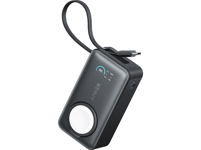 ANKER MagGo 10000mAH 35W Apple Watch Uyumlu Taşınabilir Şarj Cihazı Siyah