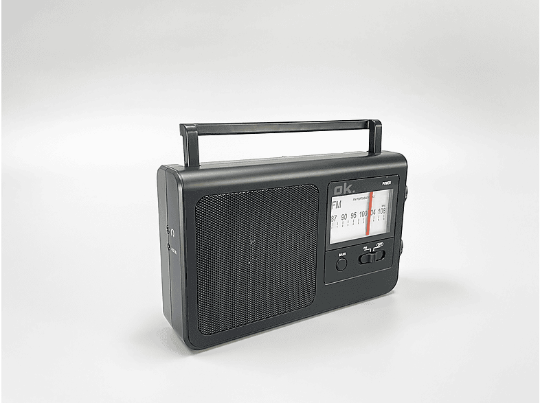 OK. ORF 250 Tragbares Radio, FM, Schwarz