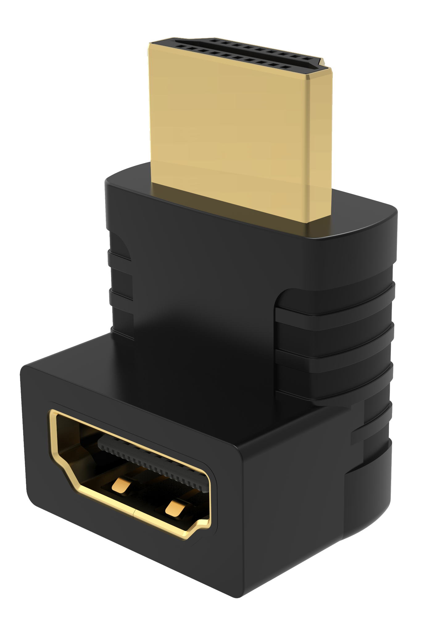 ISY IHD-9051 HDMI High Speed Winkeladapter 90 fok, fekete