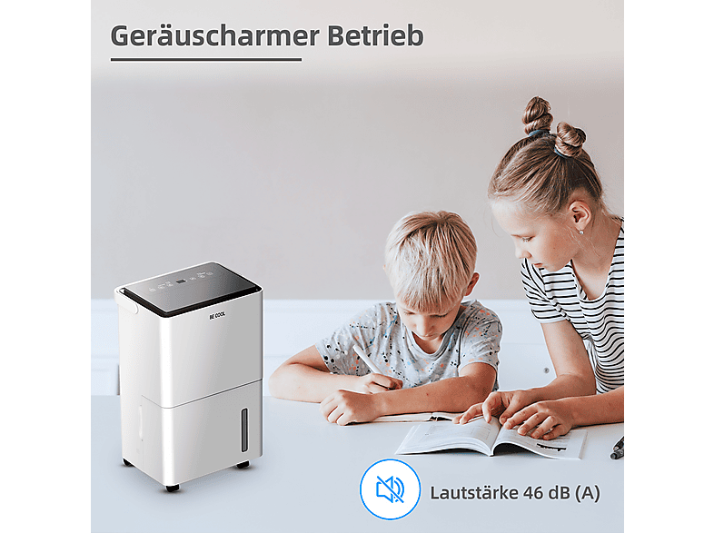 Be Cool 30 Liter Design- Luftentfeuchter Luftentfeuchter Weiß (530 Watt, 25 m²) — Foto 3 von 5
