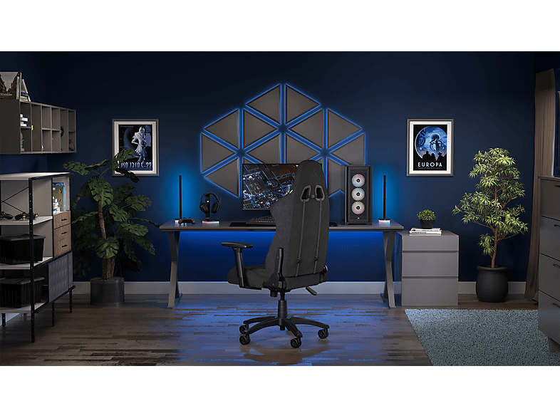 Thumbnail - CORSAIR TC100 RELAXED Gaming Stuhl, Schwarz