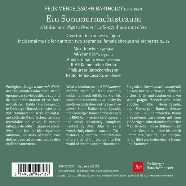 Seite mit Text auf Deutsch. Text über eine musikalische Komposition. Logos, Gesamtzeit und Copyright-Details.