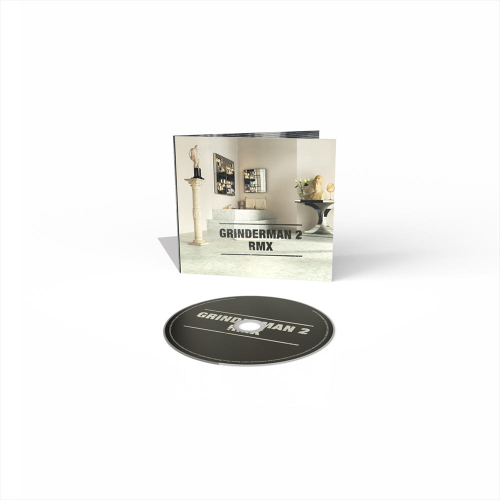 CD-Hülle mit 'Grinderman 2 RMX' auf dem Cover. Die Hülle zeigt das Wolfsbild vom vorherigen Bild.