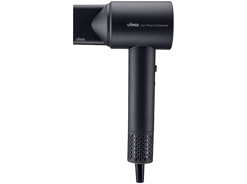 Secador - Ufesa BLDC Ion-Plasma Essence, 1600 W, 2 Temperaturas+ Aire frío, Velocidades, Difusor incluido, Tecnología Care, Negro