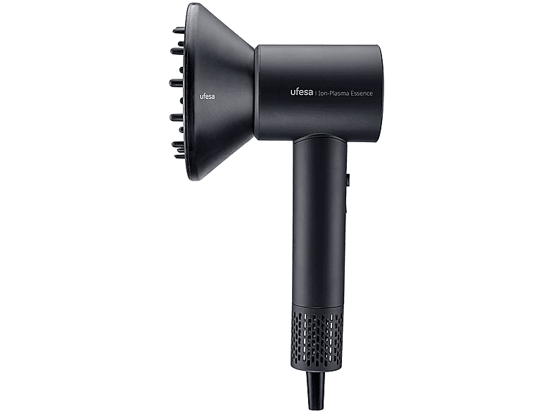 Secador - Ufesa BLDC Ion-Plasma Essence, 1600 W, 2 Temperaturas+ Aire frío, Velocidades, Difusor incluido, Tecnología Care, Negro – imagen 2